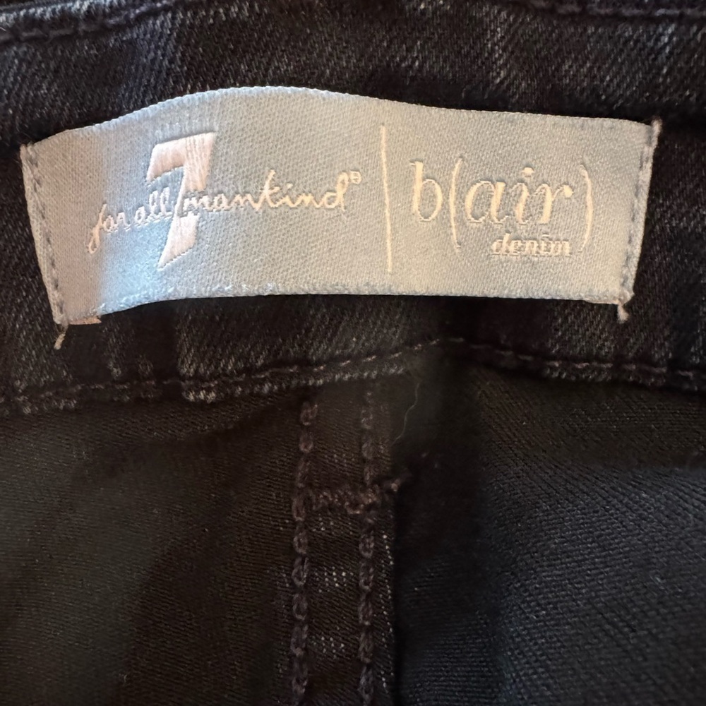 7 For All Mankind Dark Blue b(air) high rise ankle Skinny Jeans - Picture 13 of 15